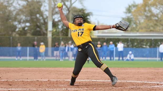 Missouri pitcher Cierra Harrison